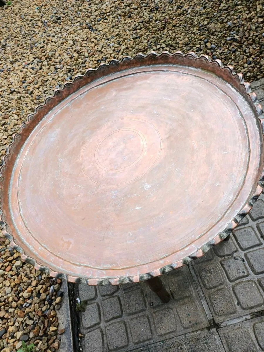Antique Bamboo Foldup Table - Image 4
