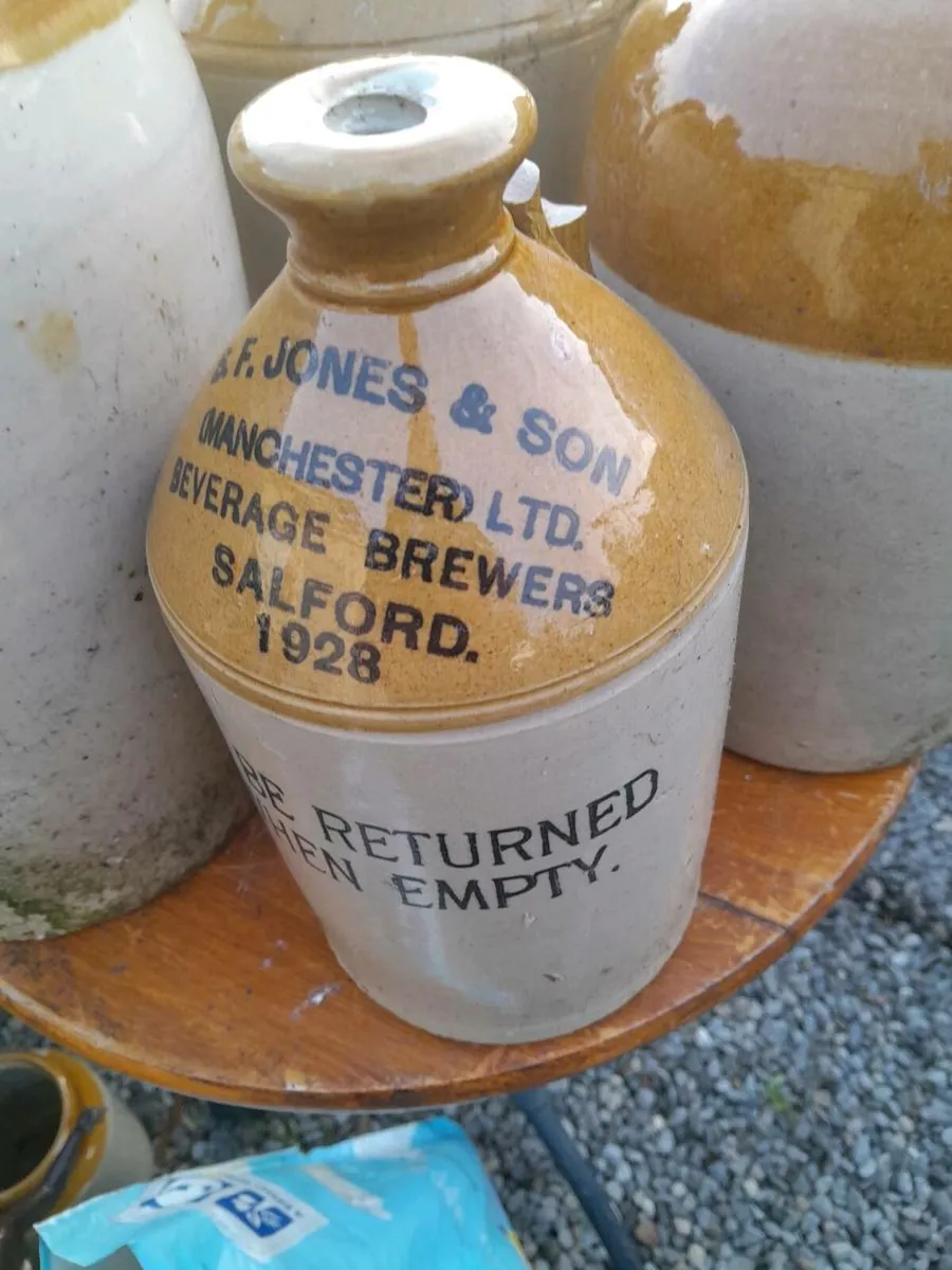 4 old jars - Image 3