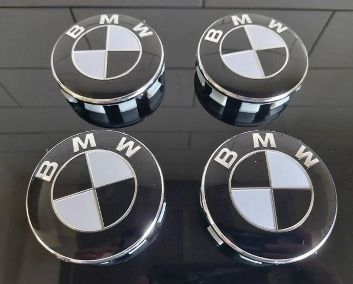 Black BMW Centre Caps (68mm) FREE POST - Image 1