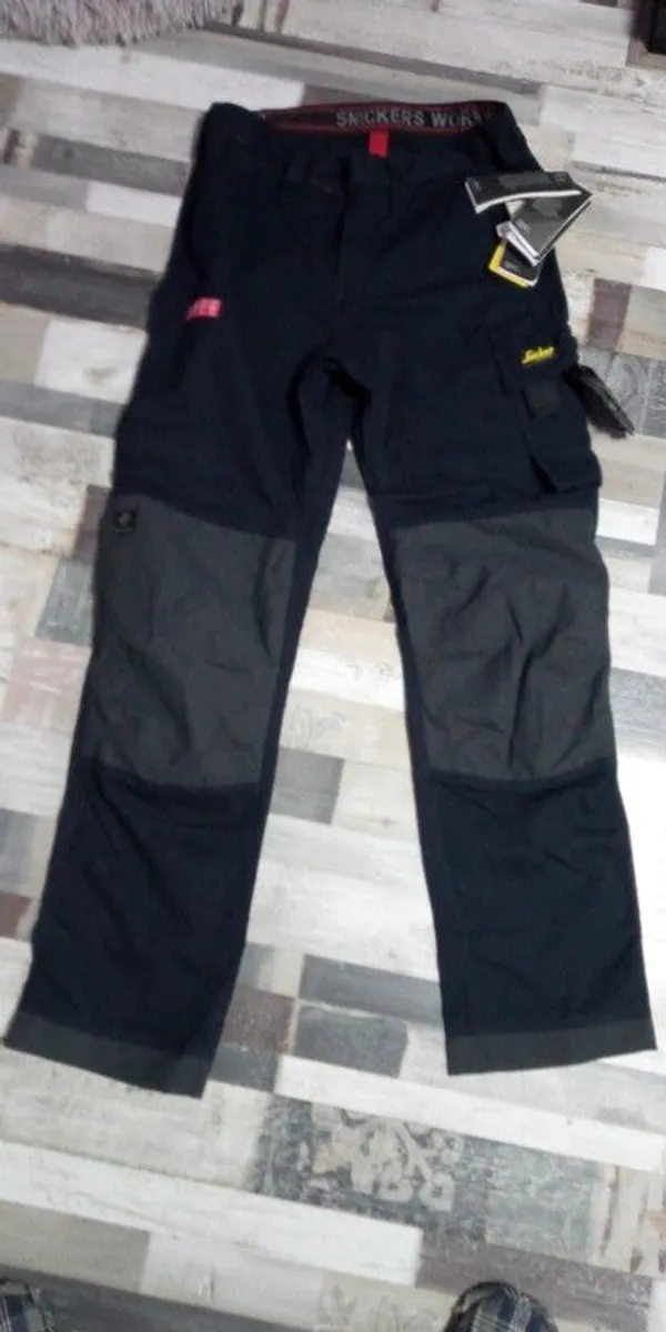 Snickers 6386 ProtecWork Work Trousers size 148 colour navy blue - Image 1
