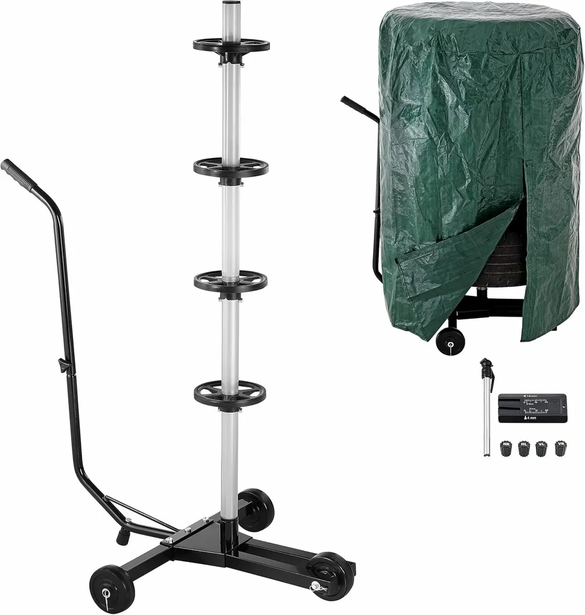 Wheel Rim Tree 225 mm Aluminium Mobile Includes Pr - Image 1