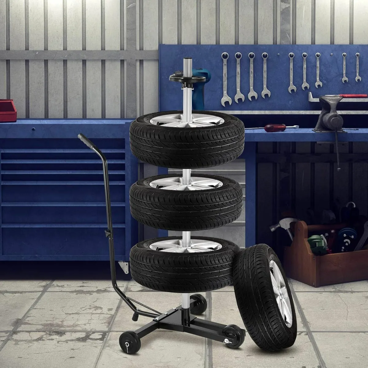 Wheel Rim Tree 225 mm Aluminium Mobile Includes Pr - Image 2