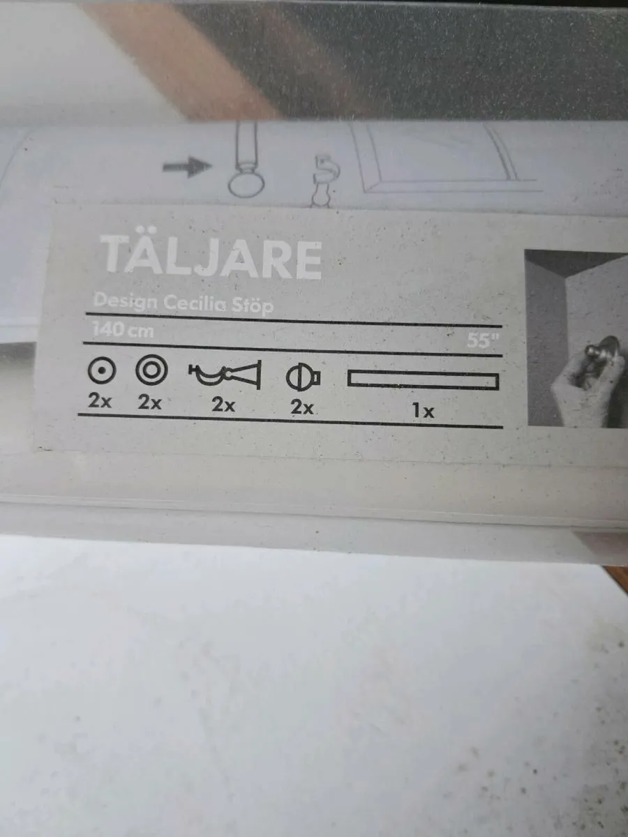 Ikea curtain poles new by 3 - Image 2