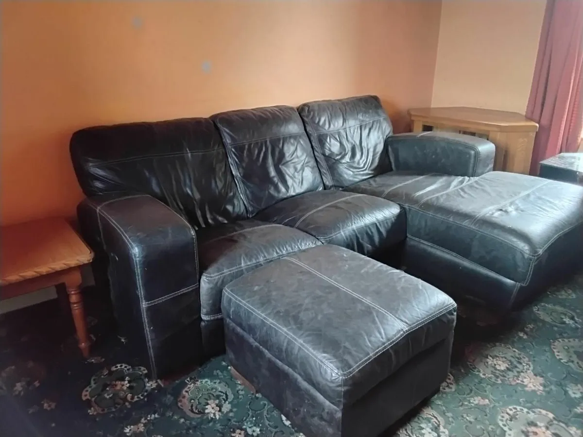 Leather sofa