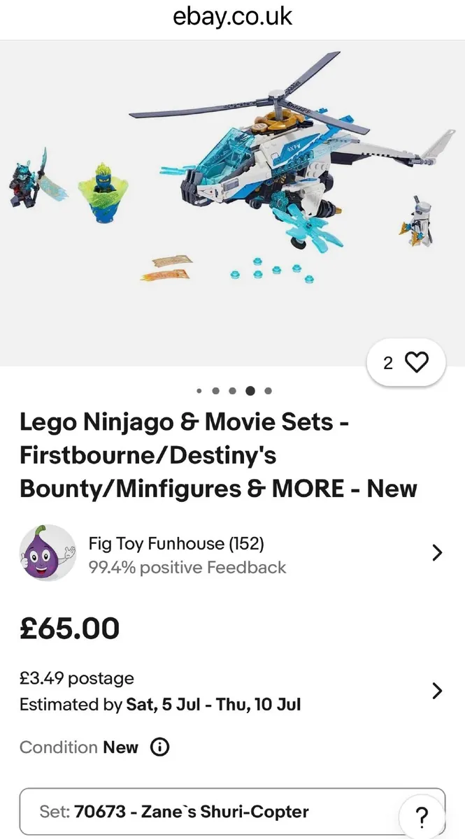 Lego Ninjago Zane’s Shuri Copter - Image 3