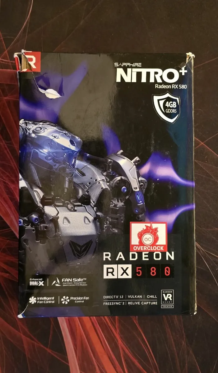 Radeon RX 580 Saphire+ Nitro 4GB - Image 1