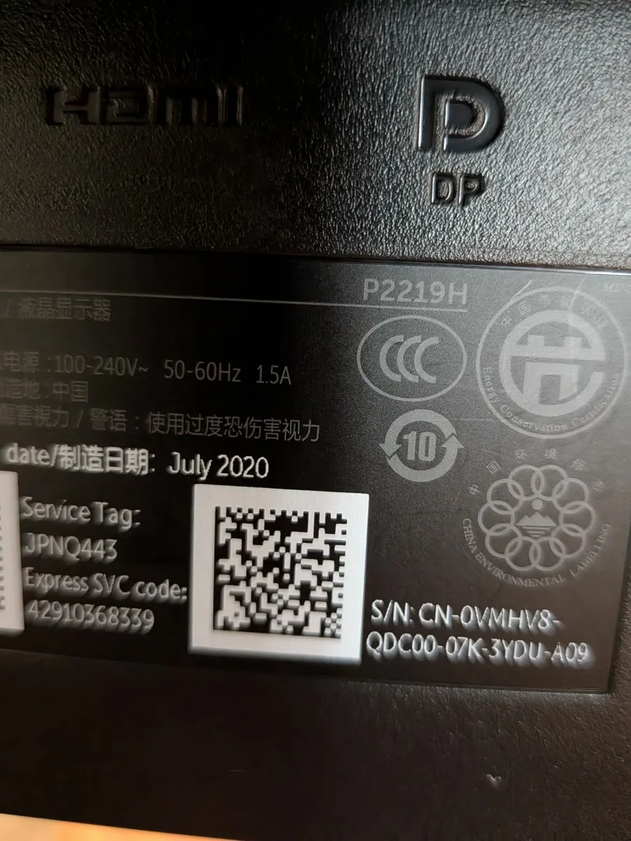 Dell 22" Full HD Monitor – P2219H - Image 4