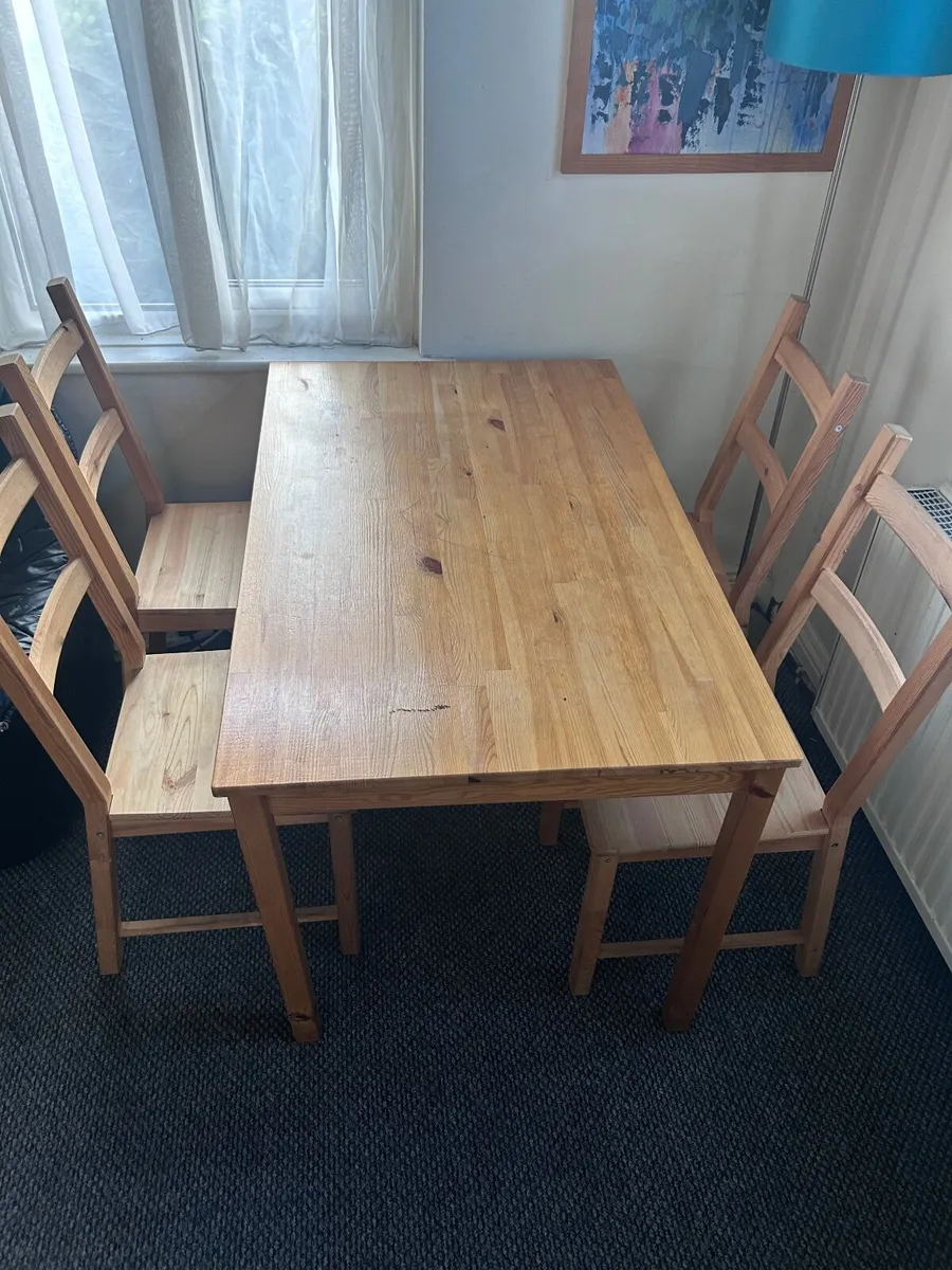 Dining Table & 4 Chairs - Image 1