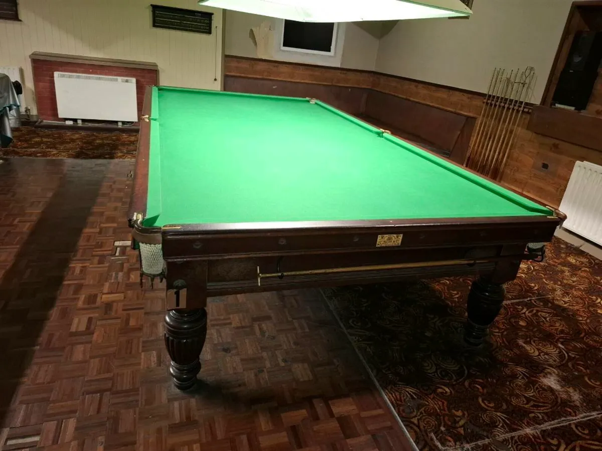 2 full sized  snooker tables - Image 1