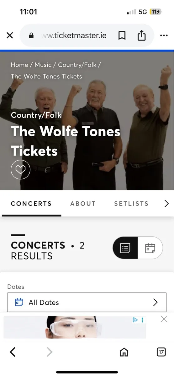 Wolf tone tickets