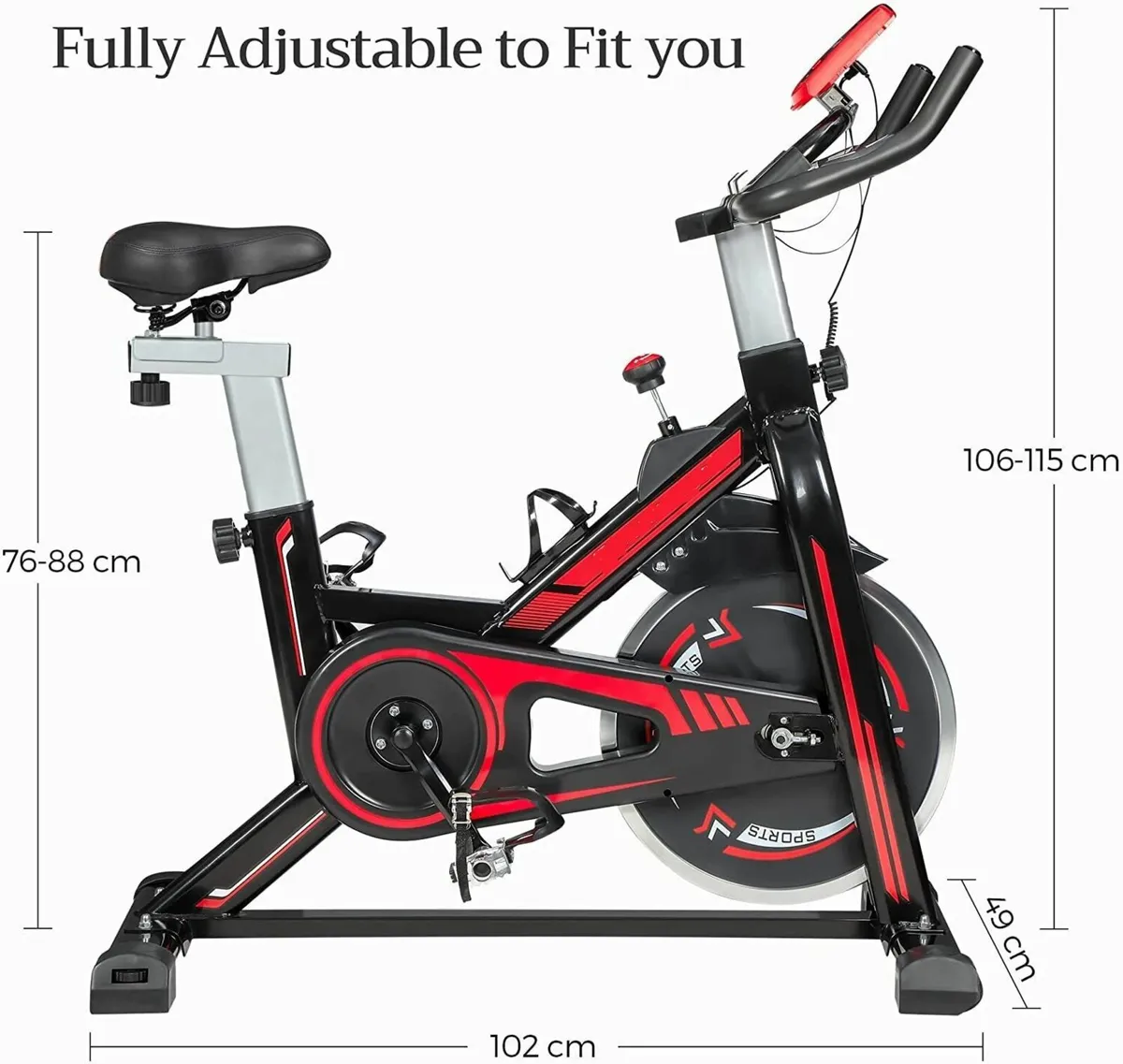 Exercise Bike Custom Home Workout Adjustable - Image 2