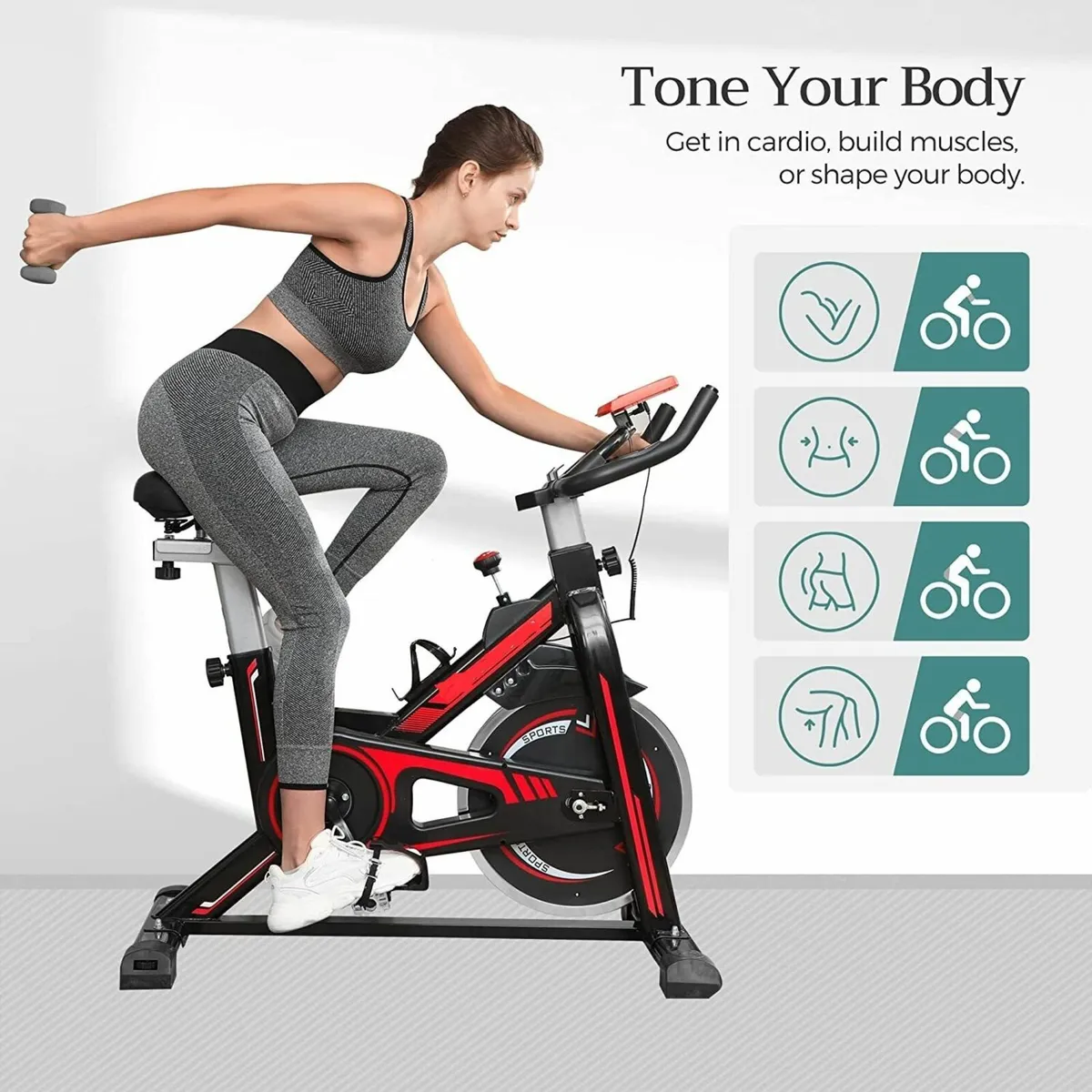Exercise Bike Custom Home Workout Adjustable - Image 3