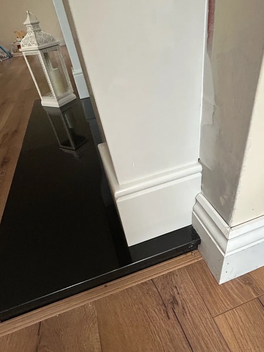 Woodburning Insert Stove & Marble Fireplace - Image 3