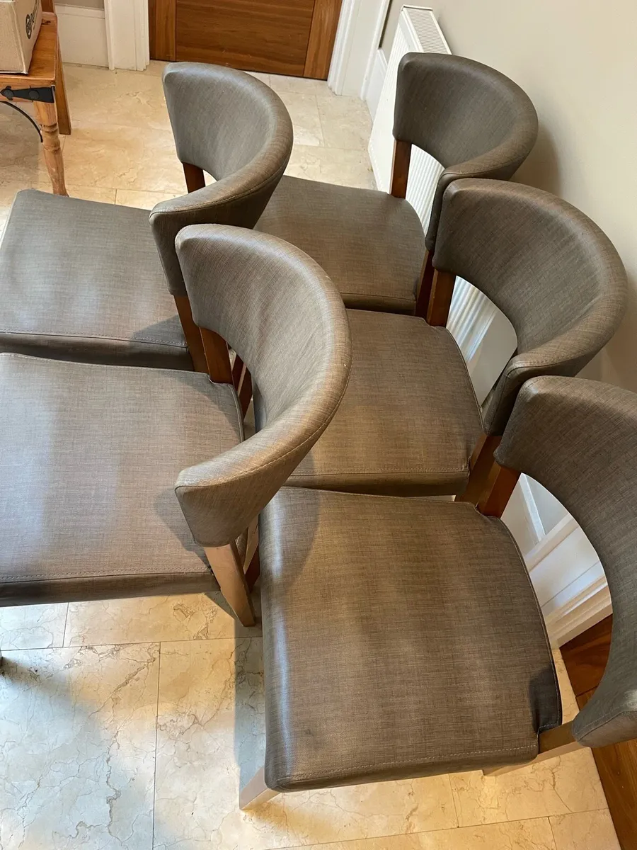 5 +1 Quality Leather Kitchen Dining Chairs - Image 2