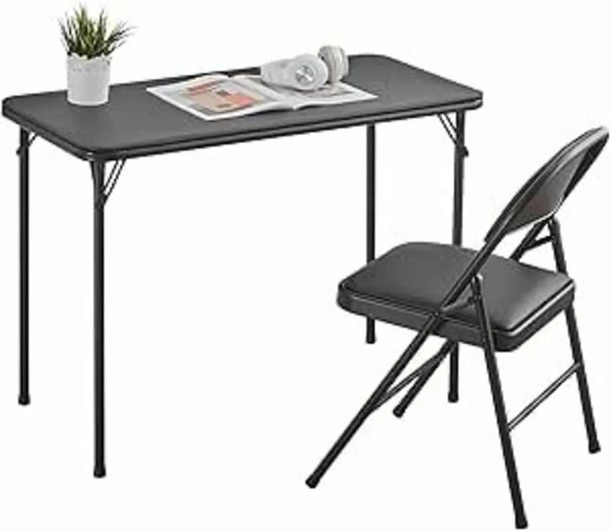 Folding Table Chairs Set Dining Picnic Camping - Image 2