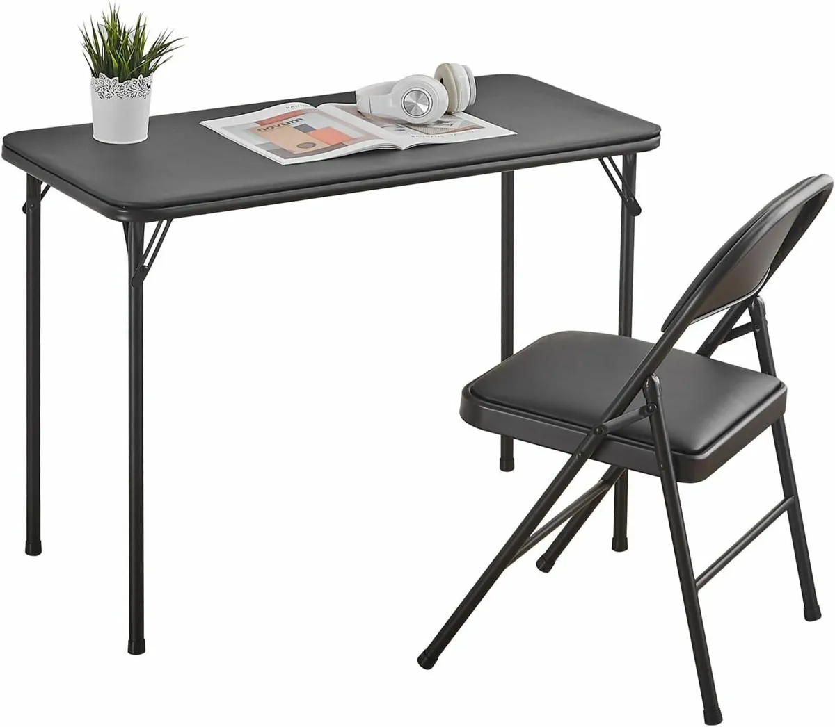 Folding Table Chairs Set Dining Picnic Camping - Image 1