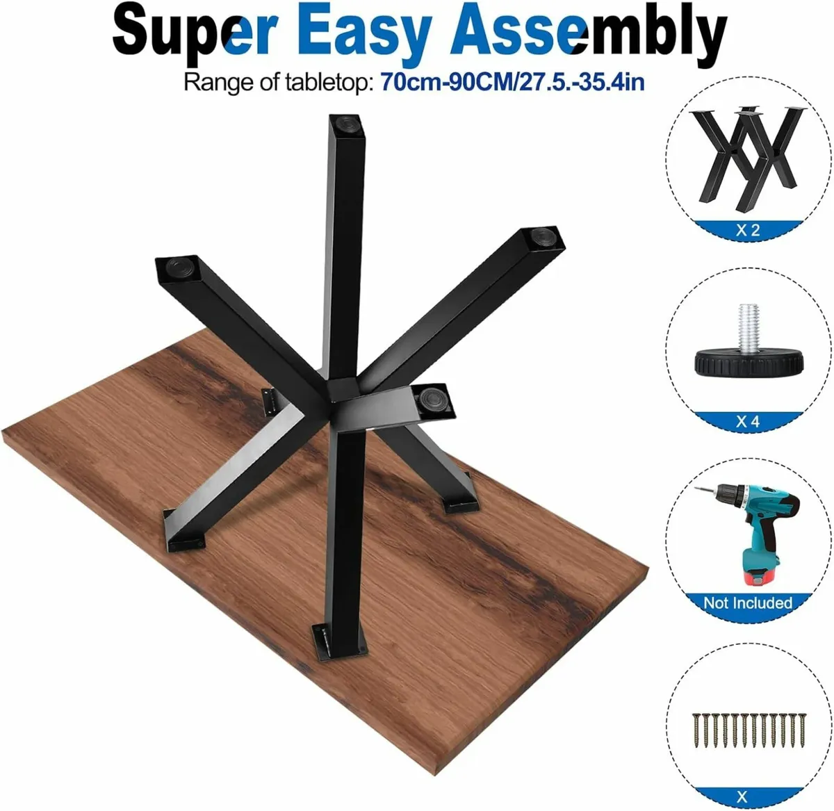 Heavy Duty Coffee Dining Tables Metal (Legs only) - Image 4