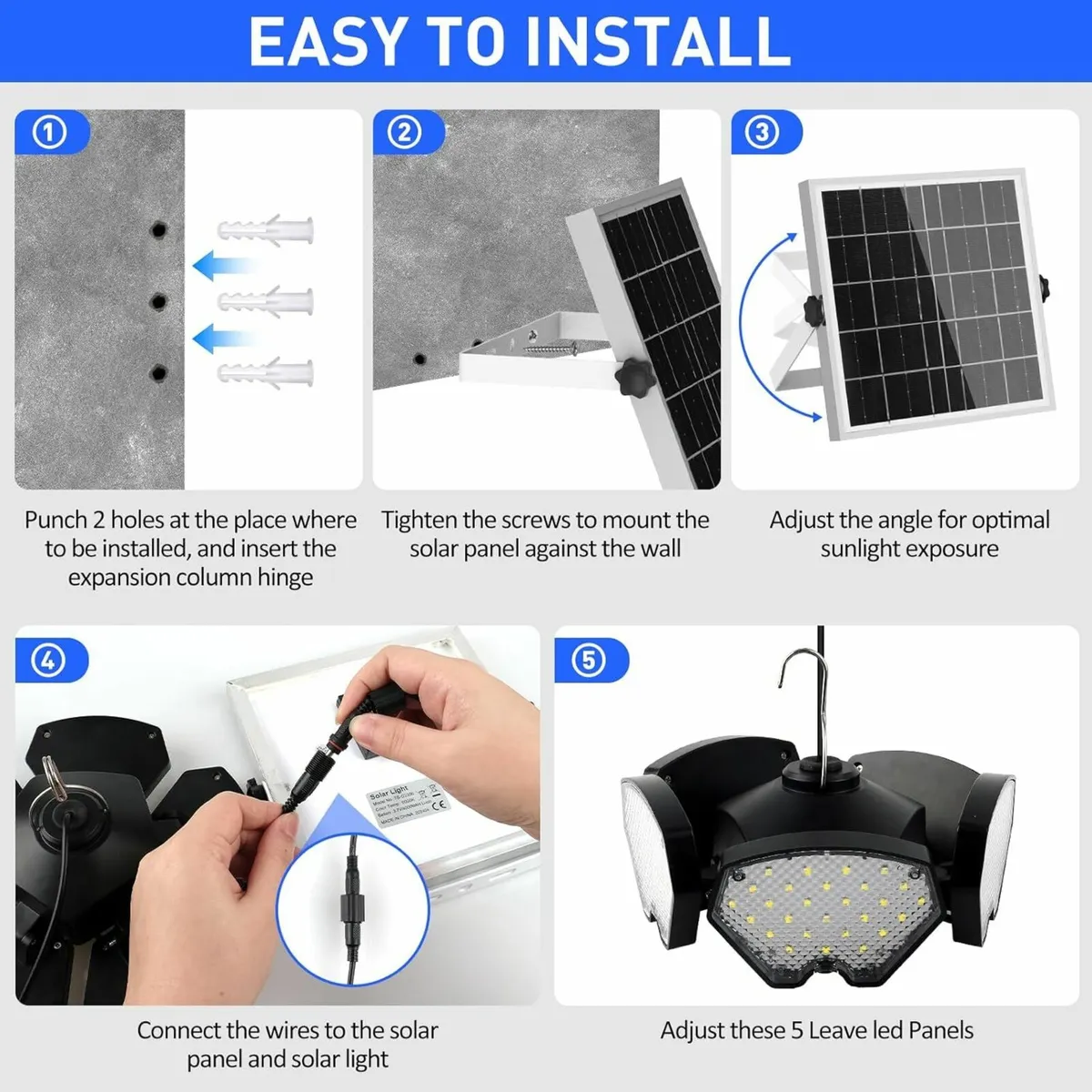 Solar Shed Light Remote Control Garden Balcony - Image 3