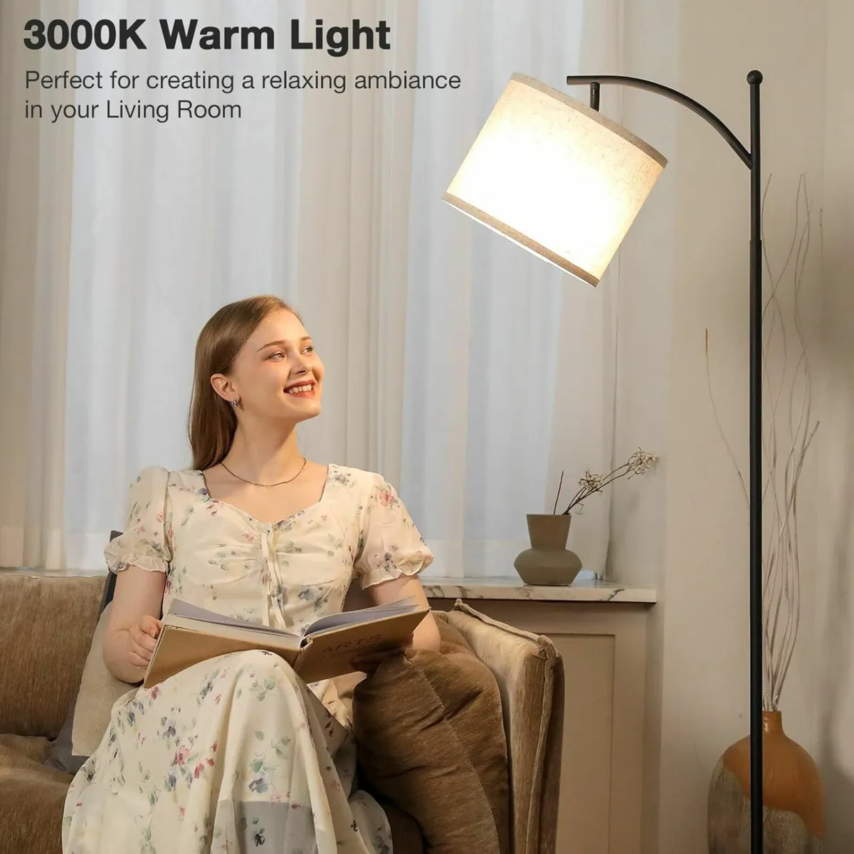 Floor Lamps for Living Room 60" Modern 3 Color - Image 4