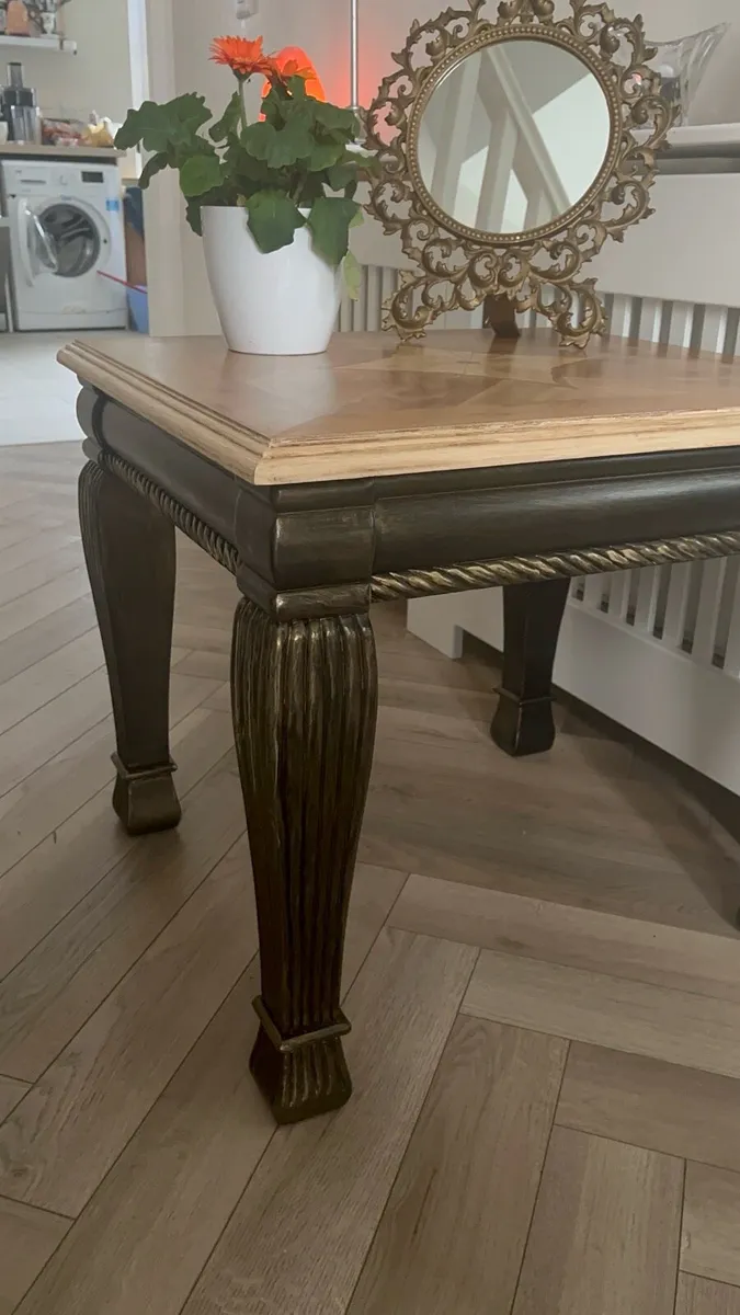Large beautiful coffe/ side table solid wood - Image 2