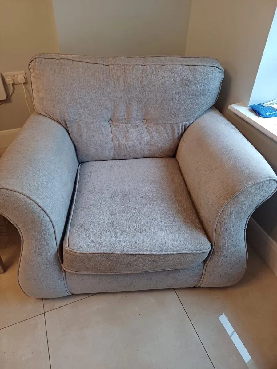 Couch and Armchair for sale. Very comfortable - Image 1