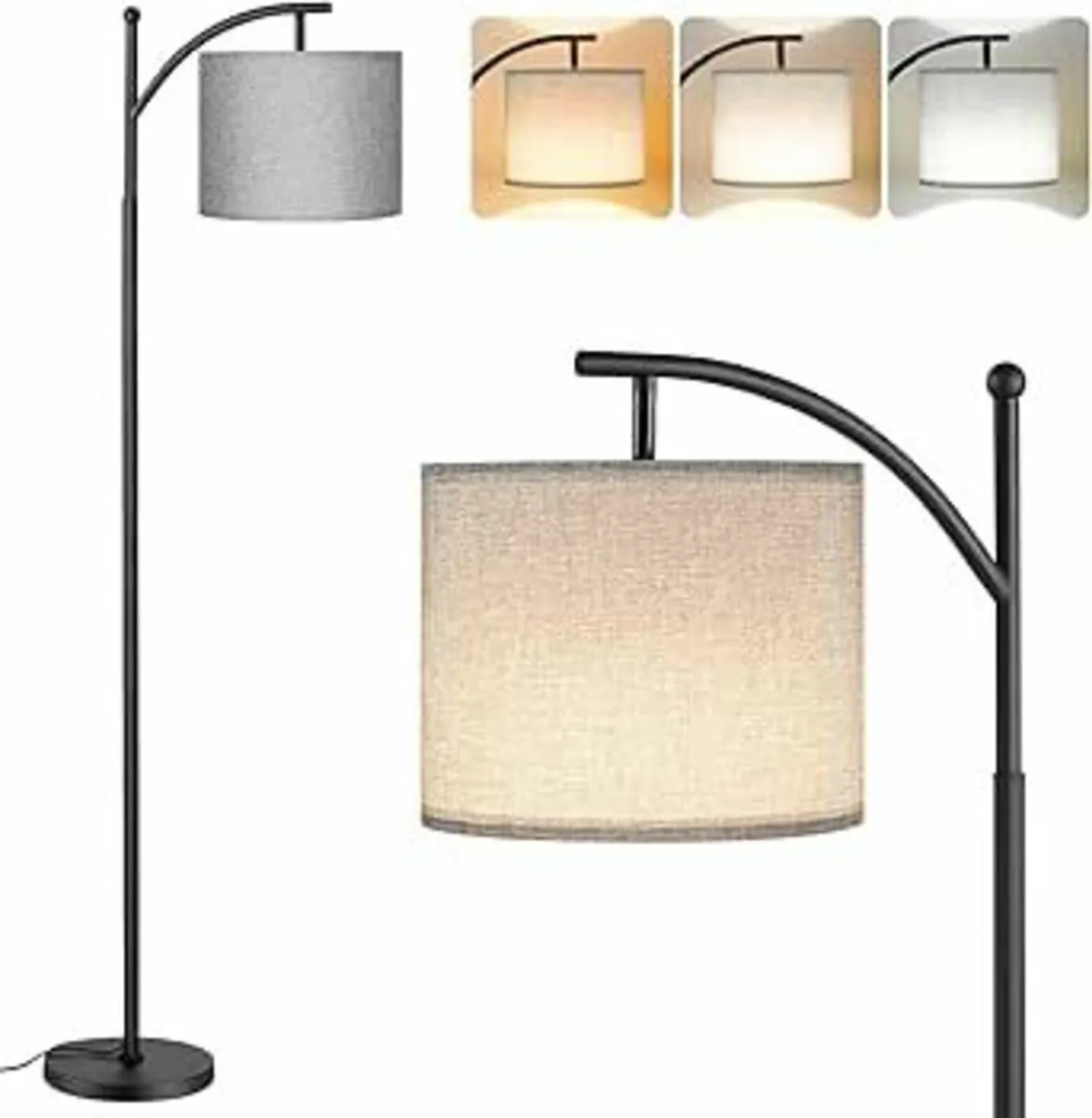Floor Lamps Living Room 60" 3 Color Grey Office - Image 3
