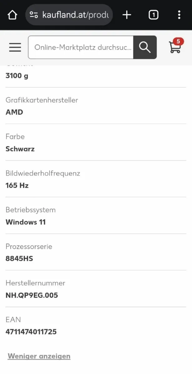 **NEW** Acer Nitro 17 , 2k, Ryzen 7 8845HS , 4070 - Image 4