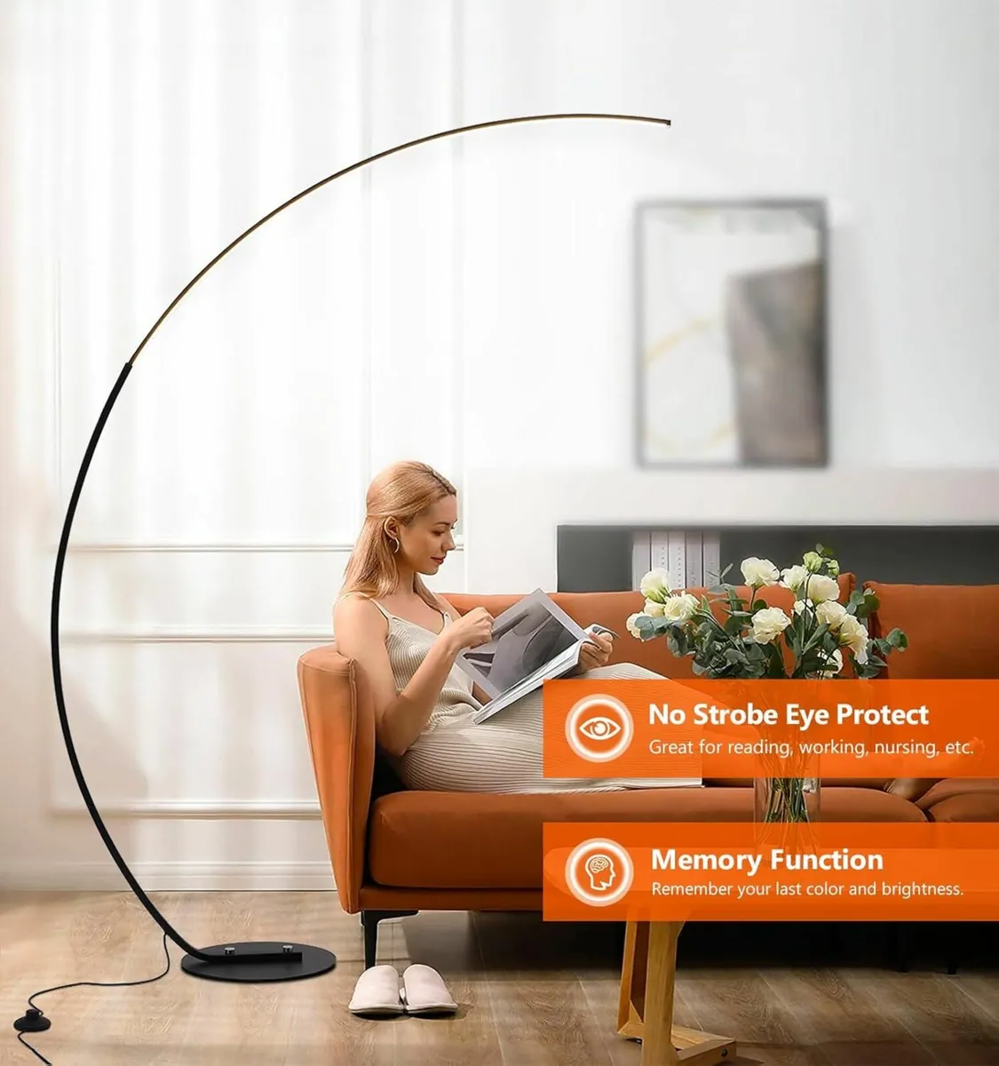 Art Floor Lamp Living Room Dimmable Remote Control - Image 2