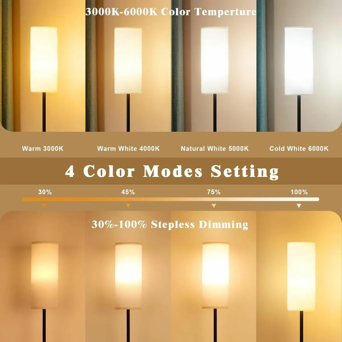 Floor Lamps Living Room Modern Dimmable Colors - Image 4