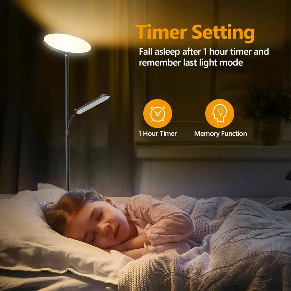 LED Uplighter Floor Lamp, Super Bright 4 Color - Image 3