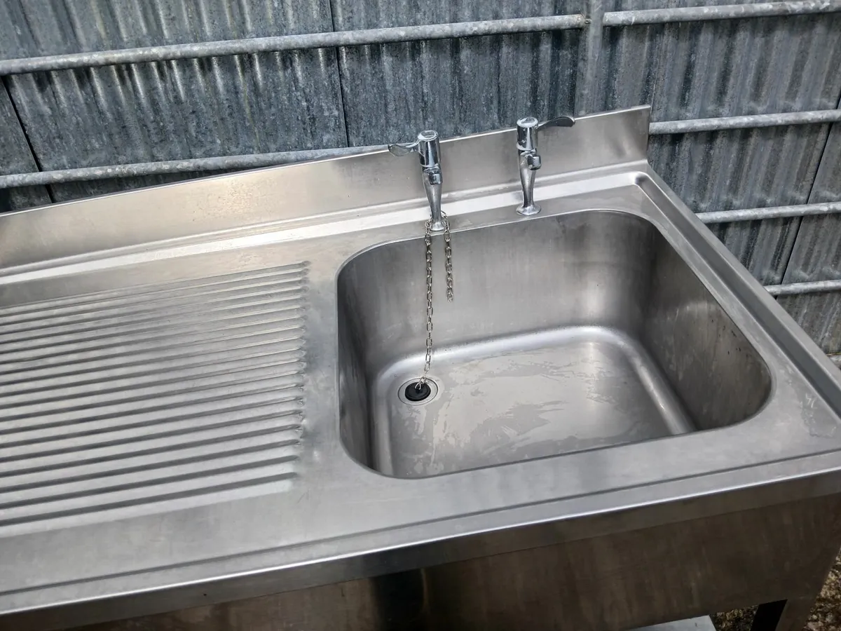 Stainless steel cabbinet sink unit delivered - Image 1