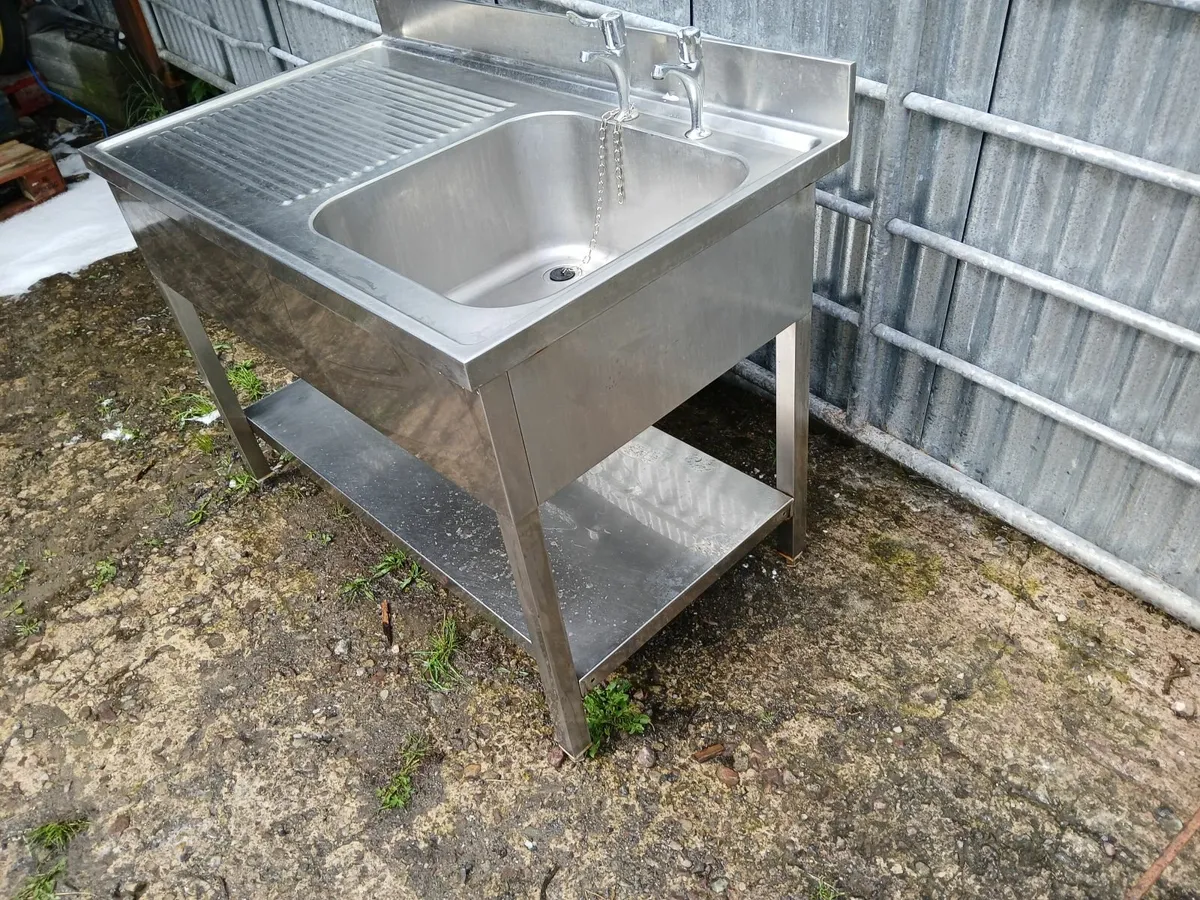Stainless steel cabbinet sink unit delivered - Image 2