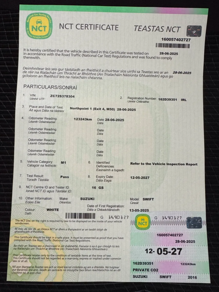 2016 SUZUKI SWIFT. 2 YEAR NCT. AUTO 1.2L - Image 4