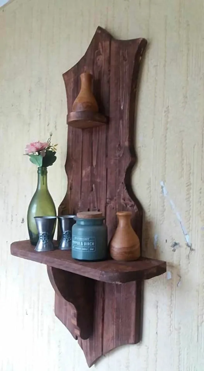 Rustic Floating Display Shelf - Image 4