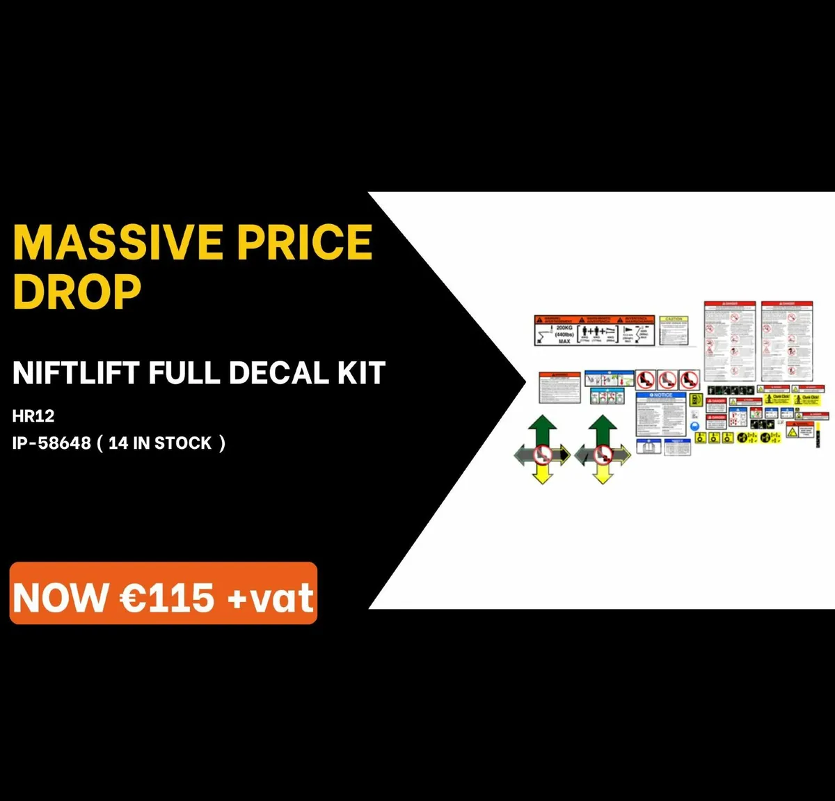 NIFTYLIFT FULL DECAL KIT