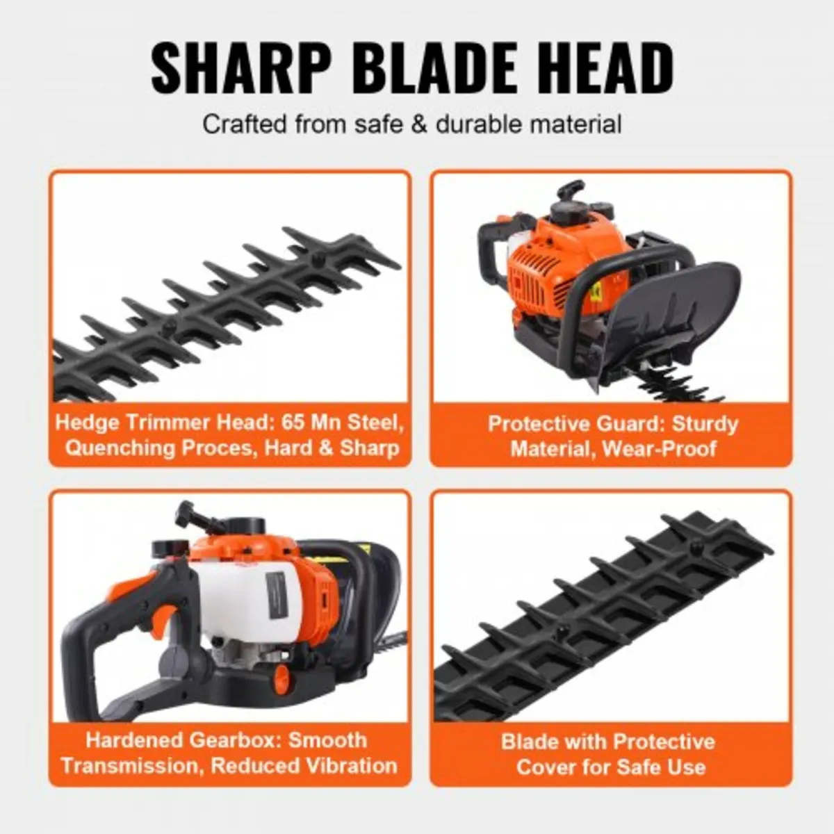 23.2" 26CC 2 Cycle Gas Hedge Trimmer Gas Powered H - Image 3