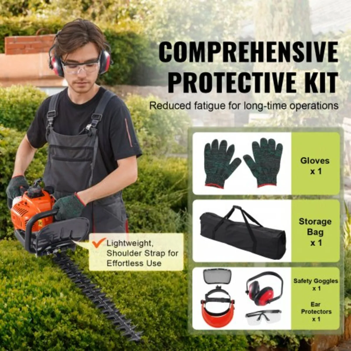 23.2" 26CC 2 Cycle Gas Hedge Trimmer Gas Powered H - Image 4