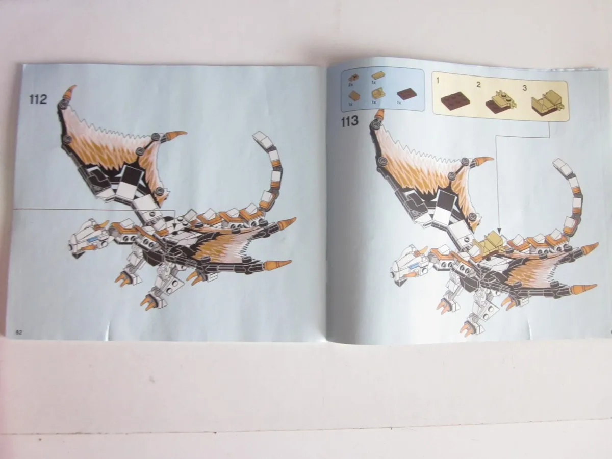 Lego Instruction Manual  Wu's Battle Dragon 71718 - Image 3