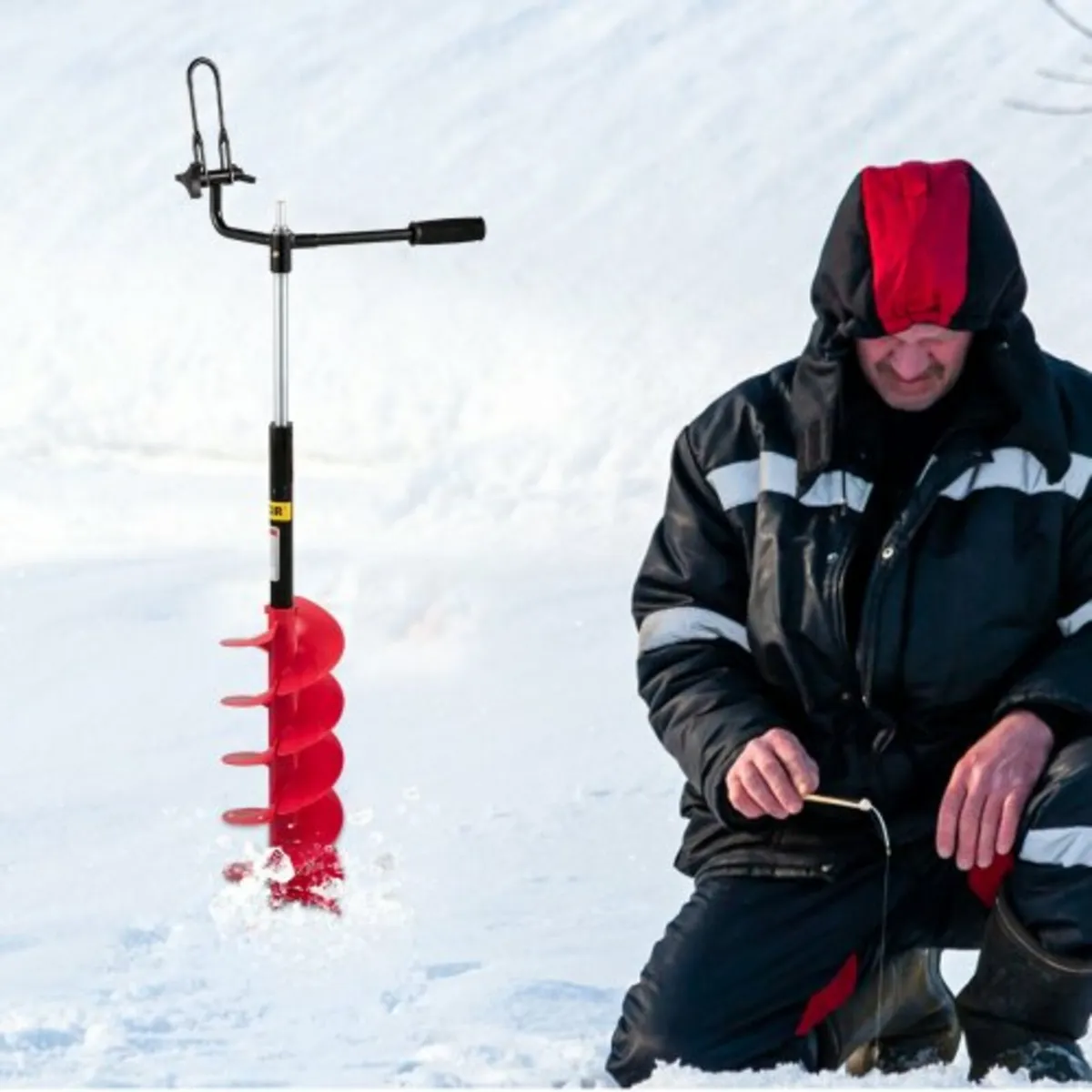 Ice Drill Auger, 8'' Diameter Nylon Ice Auger, 4 - Image 4