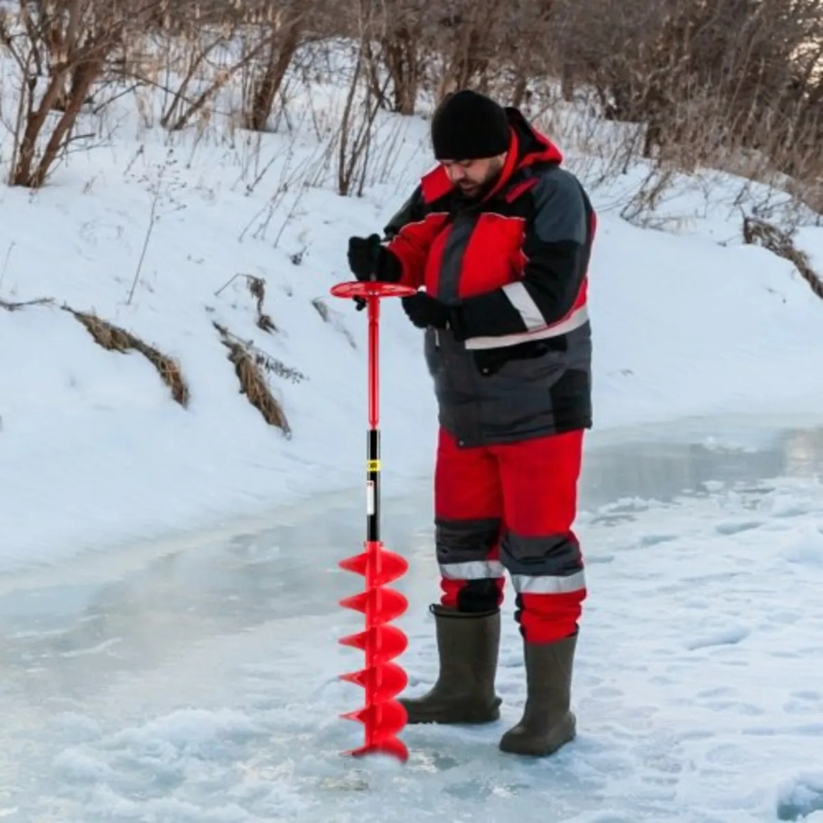 Ice Drill Auger, 6" Diameter Nylon Ice Auger, 39\ - Image 4