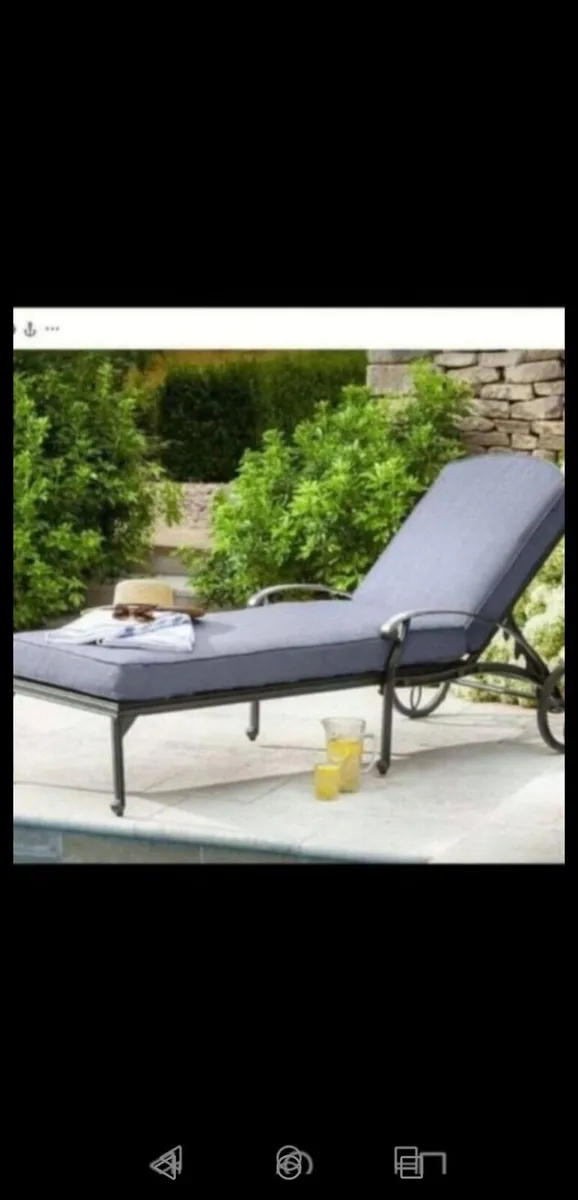 **SALE**Hartman Antique Grey Cast Alum  Lounger - Image 2