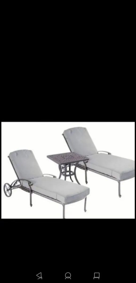 **SALE**Hartman Antique Grey Cast Alum  Lounger - Image 3
