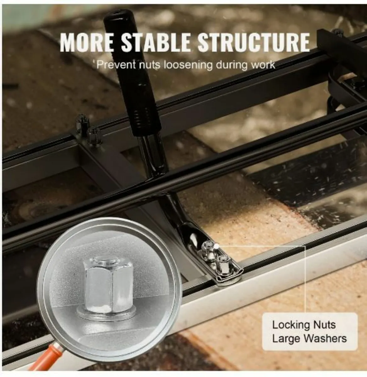 Portable Sawmill 14"-36" Guide Bar Galvanized - Image 3