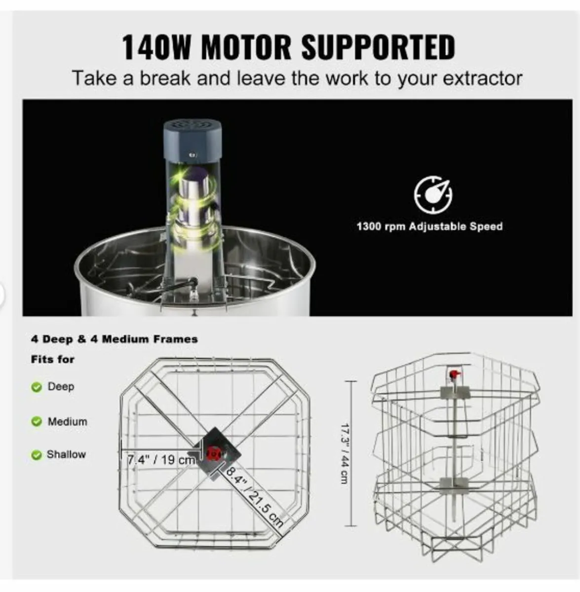Electric Honey Extractor Beekeeping - Image 3