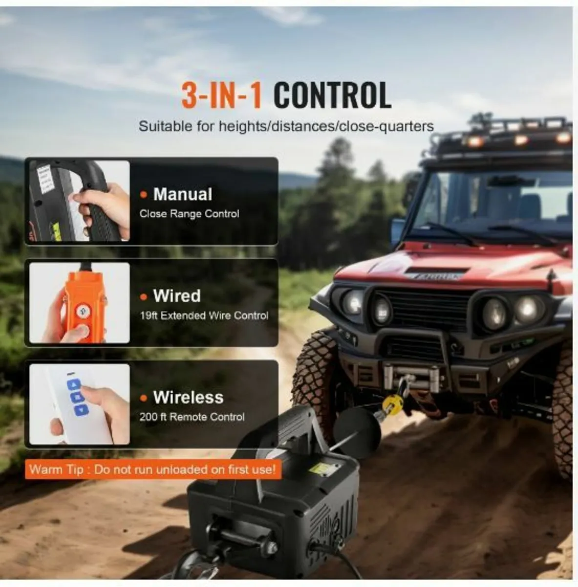 3-in-1 Portable Electric Hoist Winch - Image 2