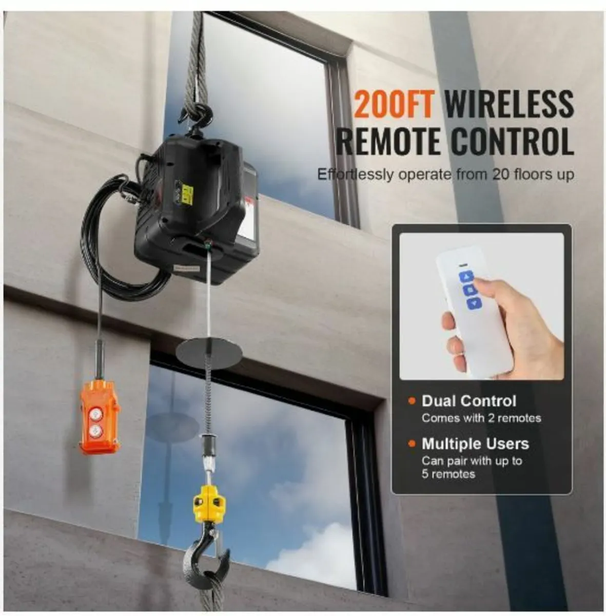 3-in-1 Portable Electric Hoist Winch - Image 3