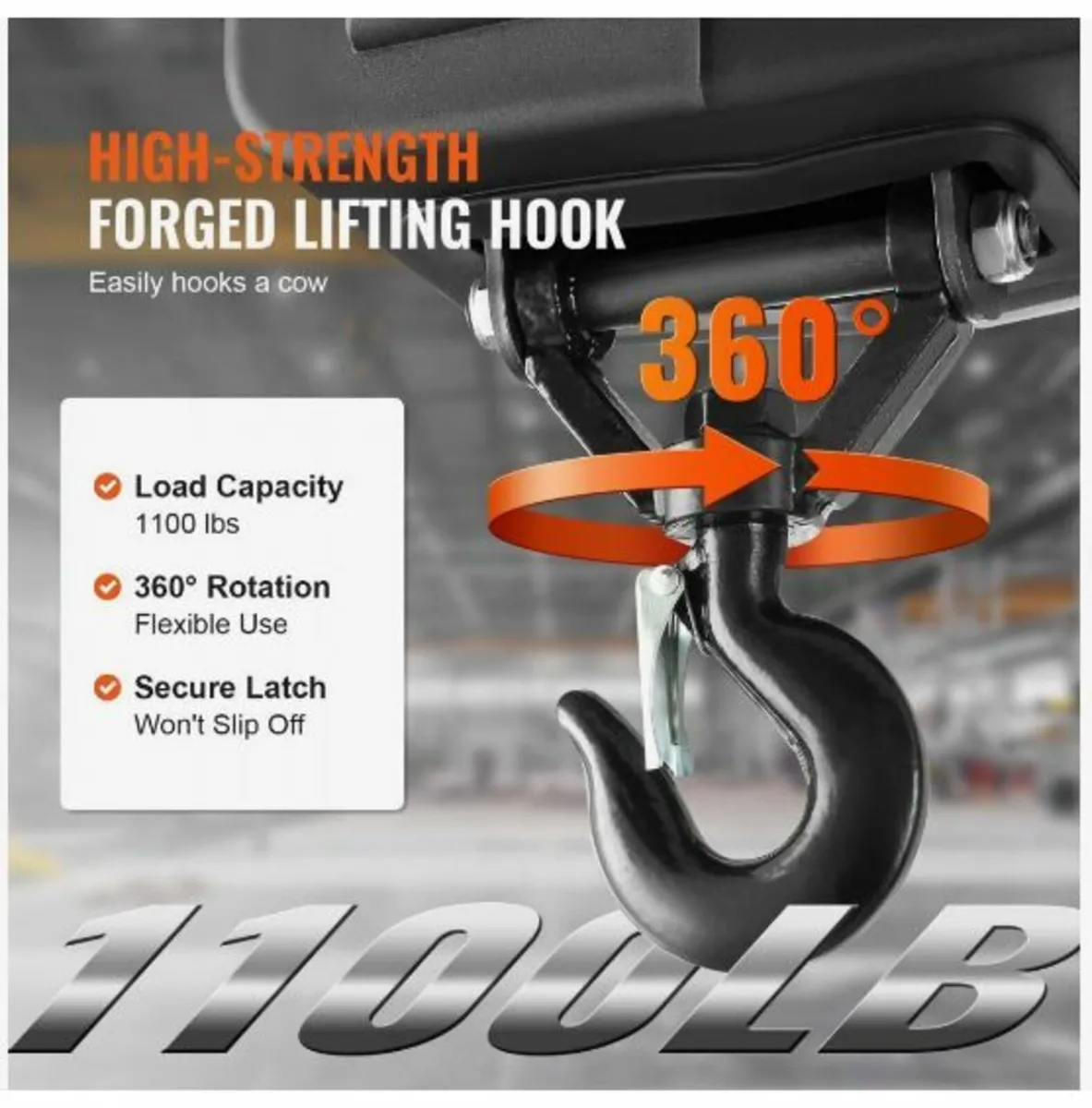 3-in-1 Portable Electric Hoist Winch - Image 4