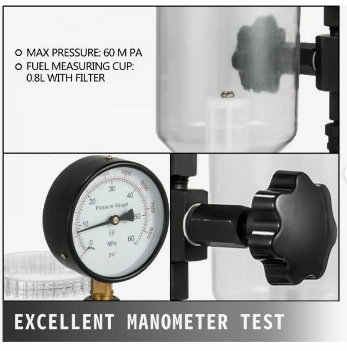 Diesel Injector Nozzle Pressure Tester, Fuel Inje - Image 3