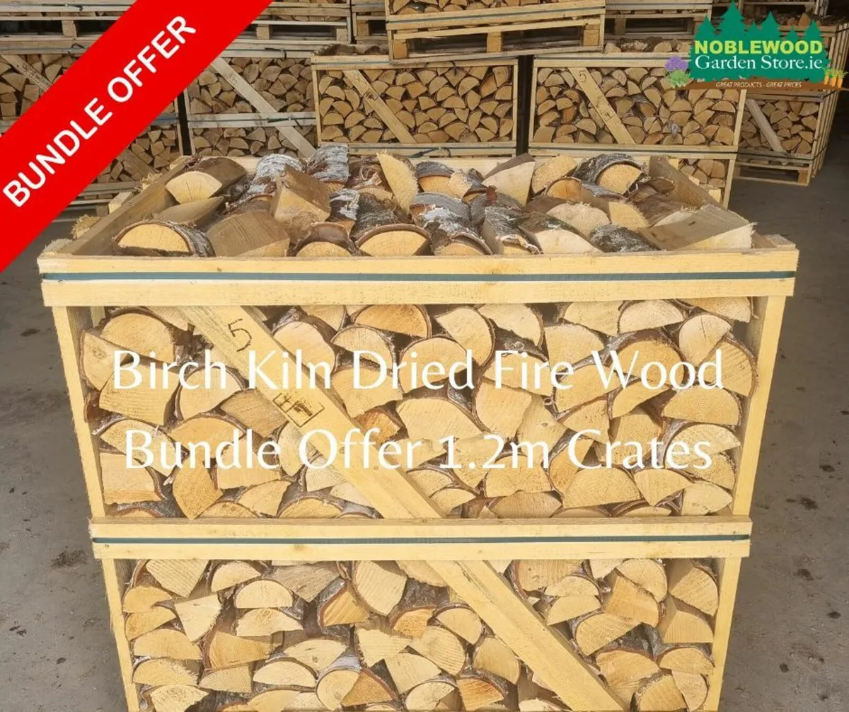 Birch Kiln Dried Firewood 1.2m3 Crate - Image 2