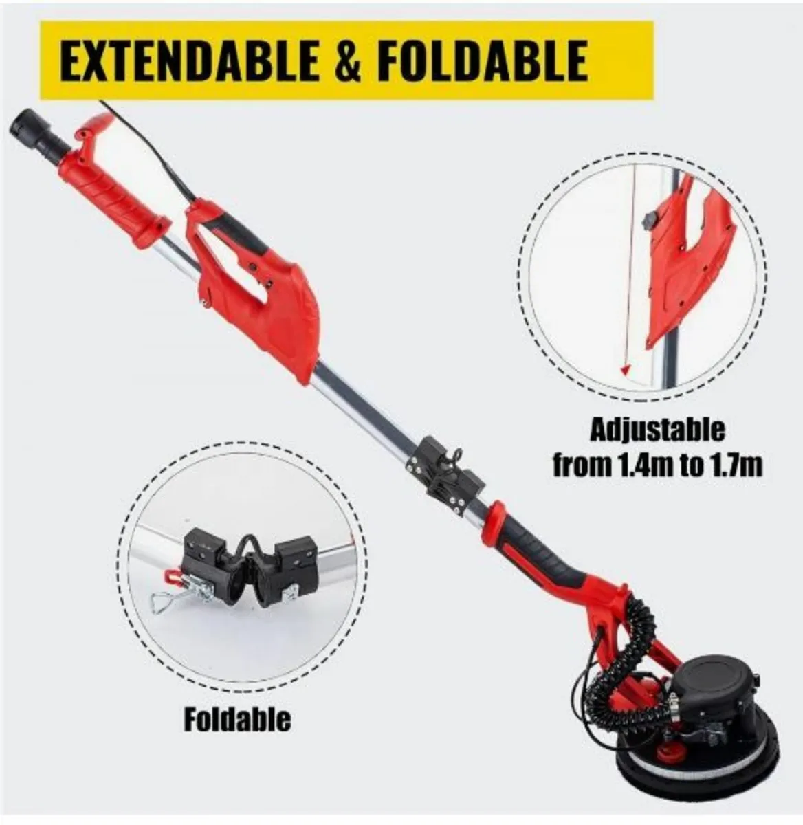 Drywall Sander 750W, Electric Drywall Sander - Image 4